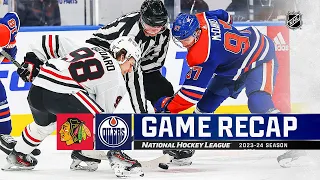 Blackhawks @ Oilers 12/12 | NHL Highlights 2023