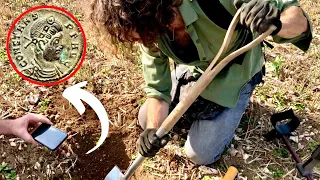 Buried Roman Jewellery and Coins found Metal Detecting UK