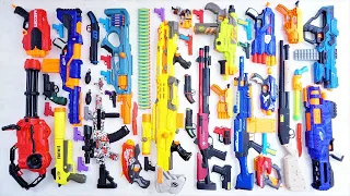 Collecting 7 Sniper Gun AK47 GUN MACHINE GUN MULTI BARREL BIG NERF SNIPER RIFLE NERF VORTEX LUMITRON