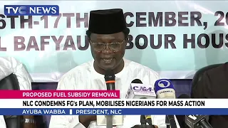 [WATCH] NLC Condemns FG's Plan To Remove Fuel Subsidy, Mobilises Nigerians For Mass Action