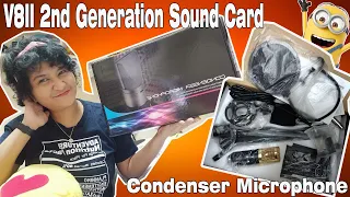UNBOXING | CONDENSER MICROPHONE | V8II 2ND GENERATION| BLUETOOTH SOUND CARD | SPONSORED BY