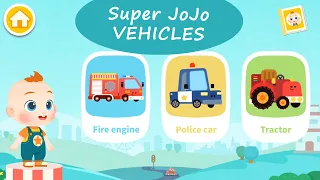 Super JoJo Preschool Learning - Get to Know 6 Types of Vehicles with JoJo! | BabyBus Games