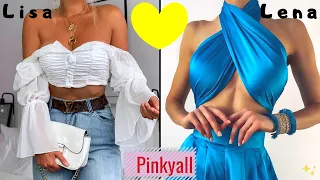 LISA OR LENA 💗 Pinkyall #129 [Outfits & Makeup Ideas & Hair & Nails & ملابس LISA OR LENA] #lisalena