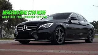 Mercedes-Benz W205 C250 w/ ARMYTRIX Turbo-back Decat Valvetronic Exhaust System, Sound & Revs