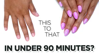 REAL TIME | How to Use Acrylic & Gel Hybrid on Bitten Nails