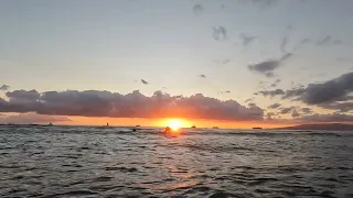 Sunset Surf Lesson with Waikiki Surfing School