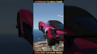 GTA 5 HYPERCAR VS RAMP | EPIC STUNT EVER🤣 | #Shorts | nuclear vishu