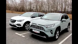 Toyota RAV4 против Opel Grandland X: лидер рынка или новичок? ТЕСТ ДРАЙВ ОБЗОР 2020