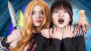 Wednesday Addams Vs Megan |  Funny Addams Family Situations & Crazy Ideas By Crafty Hacks