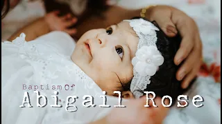 Abigail Rose Baptism Video