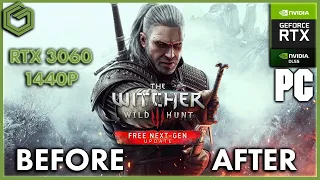 The Witcher 3: Wild Hunt Next Gen VS Original - RTX 3060 - Performance, Settings, Comparison