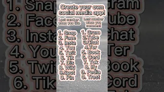 Create your own Social Media app! (Number game) #socialmedia #numbergame #trend #shorts #game