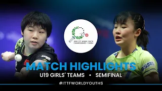 Kuai Man vs Miwa Harimoto | U19 Girls' Teams Semifinal | ITTF World Youth Championships 2022