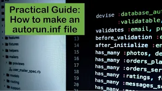 Practical Guide: How to make an autorun.inf file? #windows11pro
