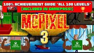 Mcpixel 3 - 100% Achievement Guide! *ALL 100 Levels* (Included With Gamepass)