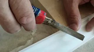 How to cut and glue a ceiling plinth. GALTELI