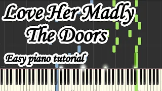 Love Her Madly - The Doors - Very easy and simple piano tutorial synthesia cover #thedoors #piano