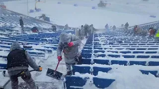 Buffalo Bills Recruit Fans to Shovel Snow Before NFL Game