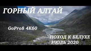 Горный Алтай Поход к подножию Белухи июль 2020 4К GoPro8 Final Cut