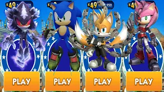 Sonic Dash - Mephiles the Dark vs All Sonic Prime Characters Unlocked defeat All Bosses Eggman Zazz