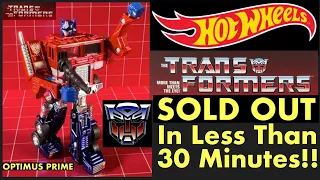 HOT WHEELS TRANSFORMERS – The Exclusive Optimus Prime Figure Has SOLD OUT In Less Than 30 Minutes!