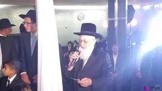 Rabbi Mordechai Rachminov Singing in Chupa Ceremony- Раввин Мордехай Рахминов поет на церемонии чупа