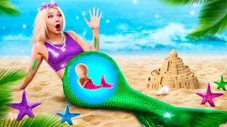 ¡Sirena Embarazada en la Vida Real! Trucos Divertidos de Embarazo para Sirenas