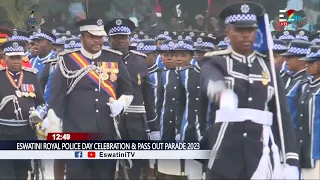 His Majesty King Mswati III Inspecting The Guard Of Honour Parade