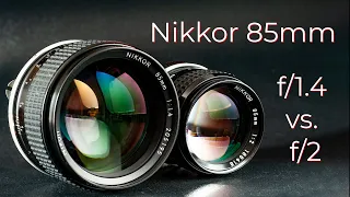 Comparison : Nikon 85mm f/1.4 vs Nikon 85mm f/2