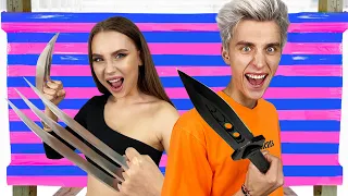 EXTREME Boy vs Girl 100 LAYERS Challenge !