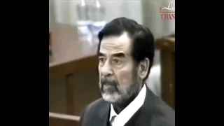 Саддам Хусейн читает суру Аль Кафирун (Неверные) #коран #мусульмане #сура