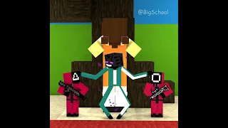 When Enderman Pro Max Plays Squid Game Red Light Green Light | Monster School MInecraft Animations