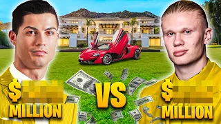 Cristiano Ronaldo vs Erling Haaland | Lifestyle, Net Worth, Mansion, Car Collection...