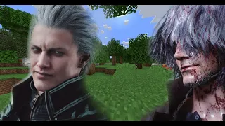 Vergil and Dante plays Minecraft