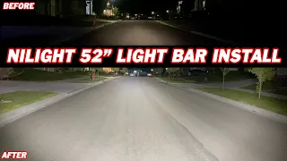 Nilight 52" Light Bar Install on Yamaha Viking VI