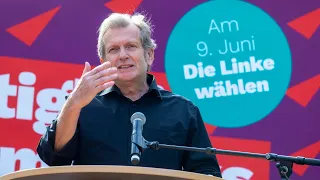 "Demokratie stärken, Ungerechtigkeit bekämpfen!" Gerhard Trabert beim Wahlkampfauftakt der Linken