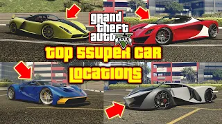 GTA V - All New Rare Super Car Locations in Story Mode (XBOX, PC, PS4, PS5)