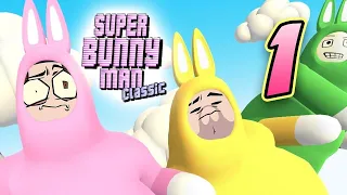 Лютые приколы в играх WDF прохождение  Super Bunny Man №1 Кооператив