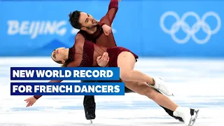 World Record!  | Papadakis and Cizeron ice dance highlights | Figure Skating Beijing 2022