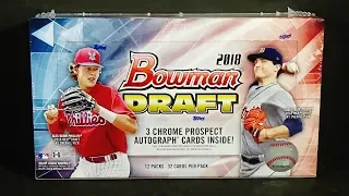 2018 Bowman Draft Baseball Jumbo Hobby Box Break! Nice!
