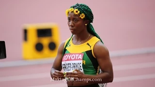 Shelly Ann Fraser Pryce wins 100m women final 10.76s | IAAF World Champs BEIJING 2015 Interview