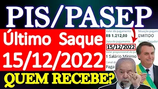 SAQUE LIBERADO PIS/PASEP 15/12/2022 - QUAL ANO BASE SERÁ PAGO O ABONO SALARIAL? QUEM VAI SACAR?