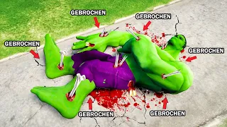 ALLE KNOCHEN als HULK brechen in GTA 5!