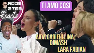 "Ti Amo Cosi" Reaction - Dimash, Lara Fabian and Aida Garifullina - WHAT A TRIO! 😍