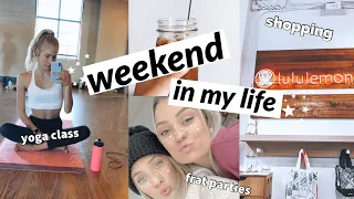 college weekend in my life // fall shopping, lululemon haul, brunch & MORE!