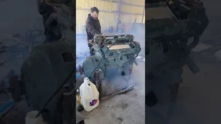 M4 Sherman Ford GAA engine run.