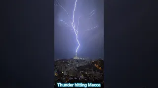 Thunder storm hitting Mecca on Tuesday 22-08-2023  | @ALIVLOGS.3410