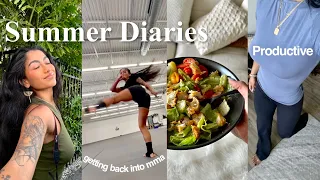 SUMMER DIARIES productive days in my life + getting back into mixed martial arts again