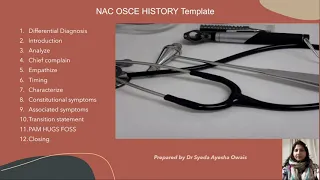 NAC OSCE HISTORY TEMPLATE BEST NAC OSCE course Starmed www.mededucanada.com