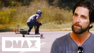 What Happens When You Attach A Rocket To A Skateboard? | What Could Possibly Go Wrong?